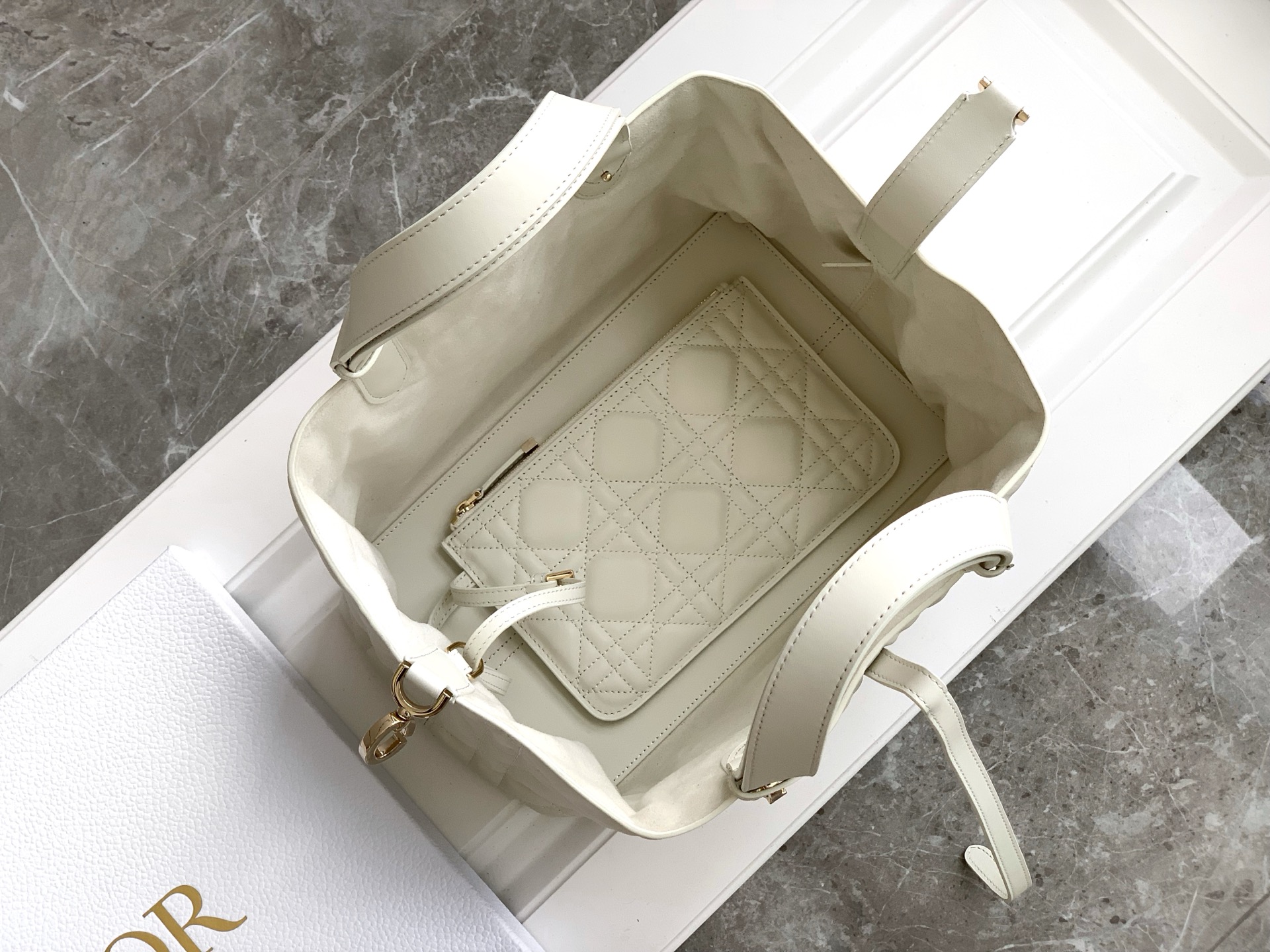 DIOR Small Lady D-Lite Soft Tote Bag