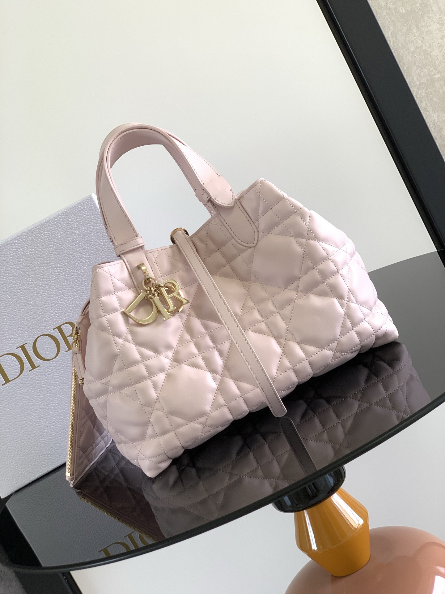 DIOR Small Lady D-Lite Soft Tote Bag