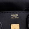 Hermès Birkin 25 – Toile Quadrille & Noir Leather