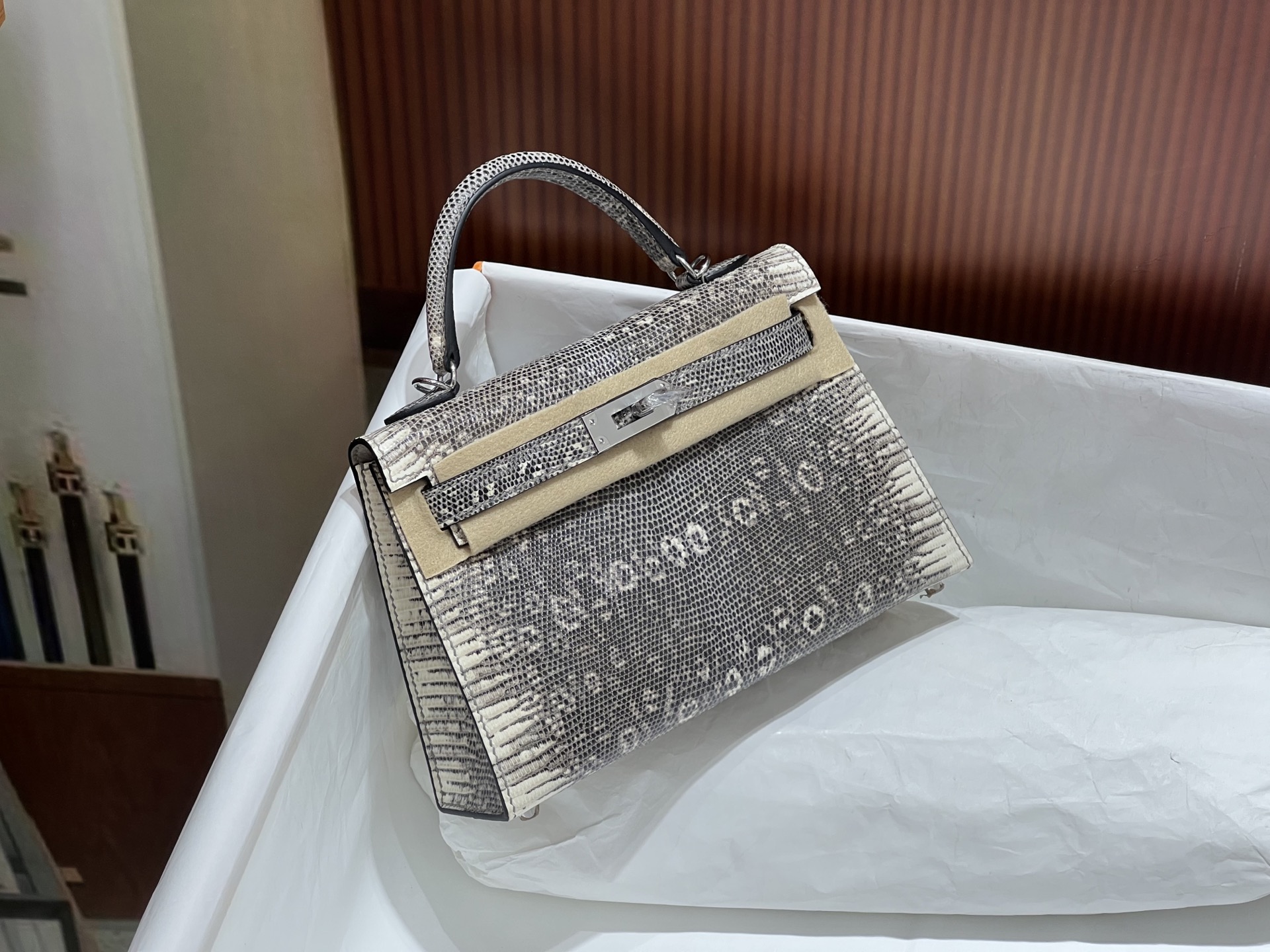 Hermès Kelly 25 Sellier – Ombre Lizard