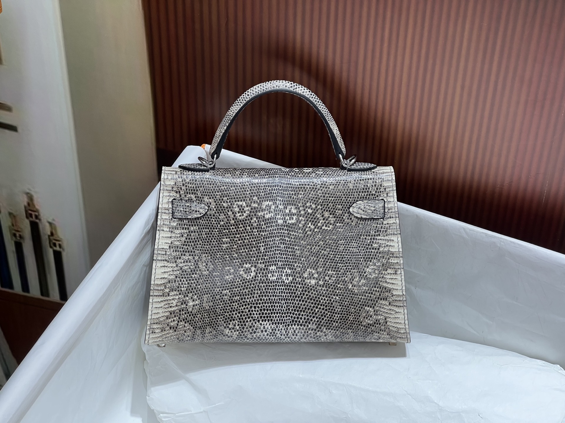 Hermès Kelly 25 Sellier – Ombre Lizard