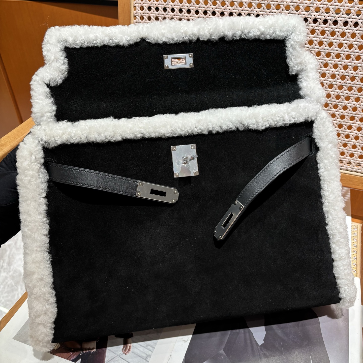 Hermès Kelly 35 Teddy Shearling bag