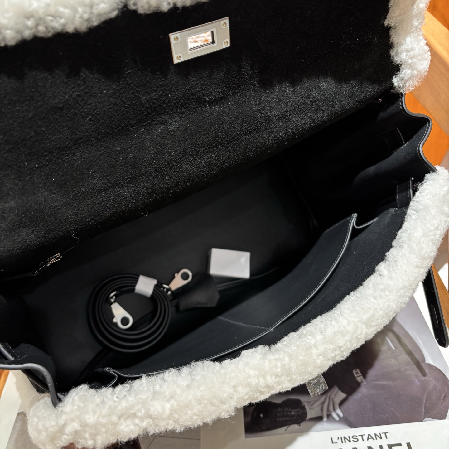 Hermès Kelly 35 Teddy Shearling bag