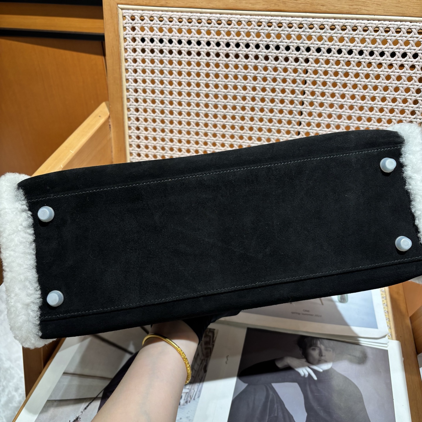 Hermès Kelly 35 Teddy Shearling bag