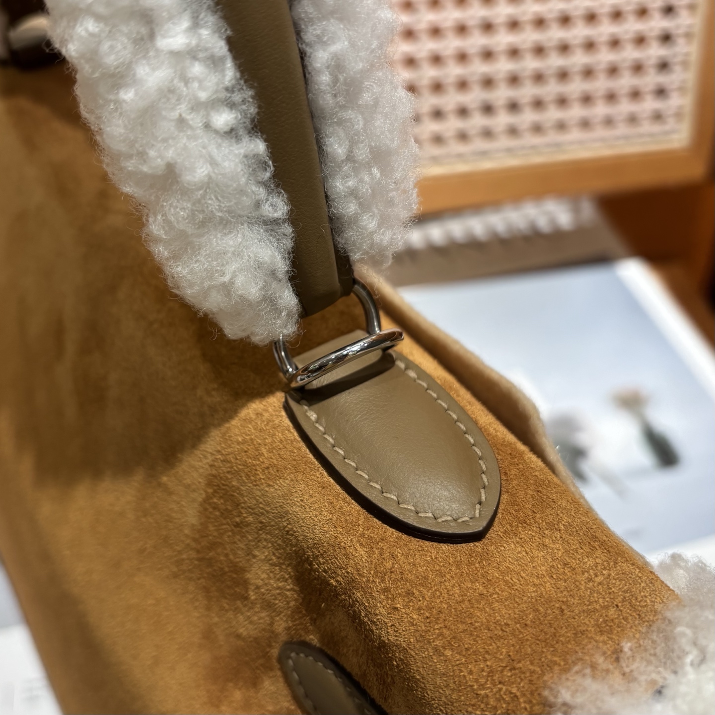Hermès Kelly 35 Teddy Shearling bag