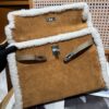 Hermès Kelly 35 Teddy Shearling bag