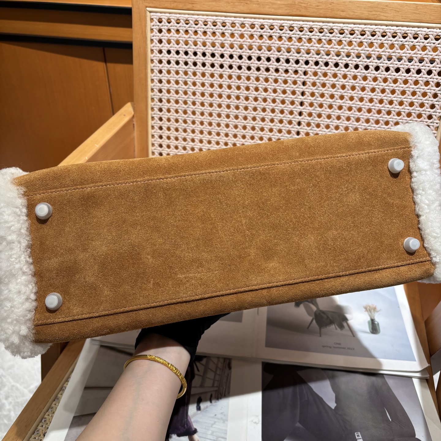 Hermès Kelly 35 Teddy Shearling bag