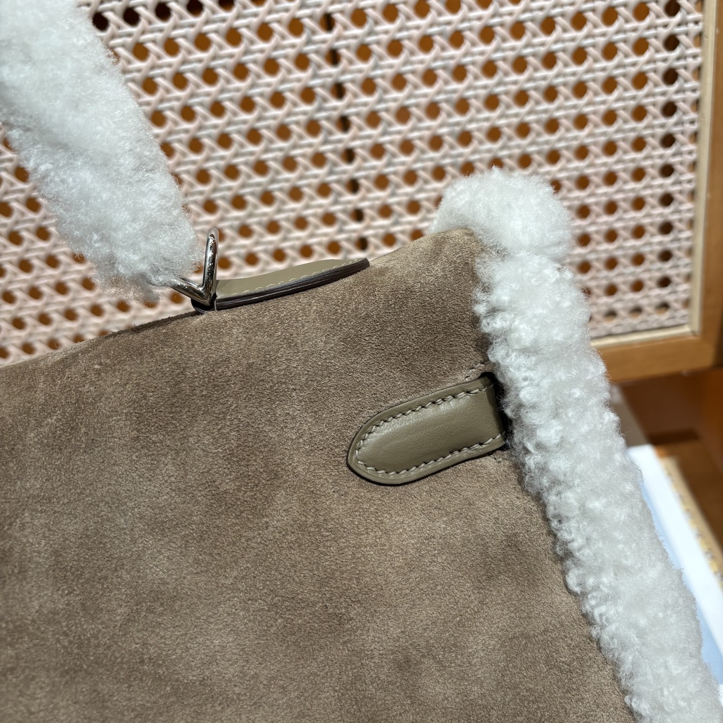 Hermès Kelly 35 Teddy Shearling bag