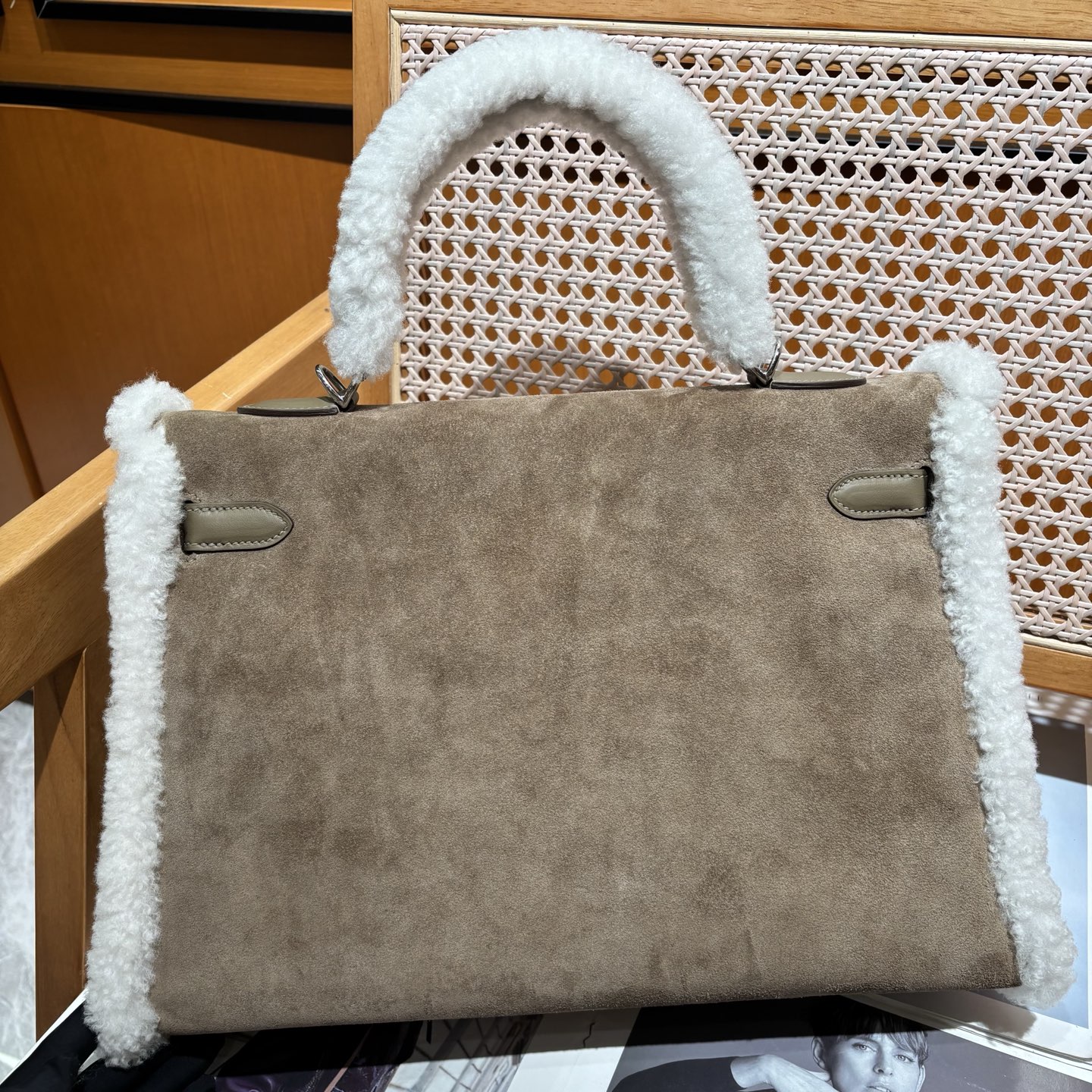 Hermès Kelly 35 Teddy Shearling bag