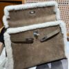 Hermès Kelly 35 Teddy Shearling bag