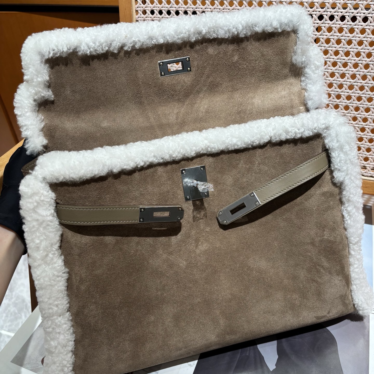 Hermès Kelly 35 Teddy Shearling bag