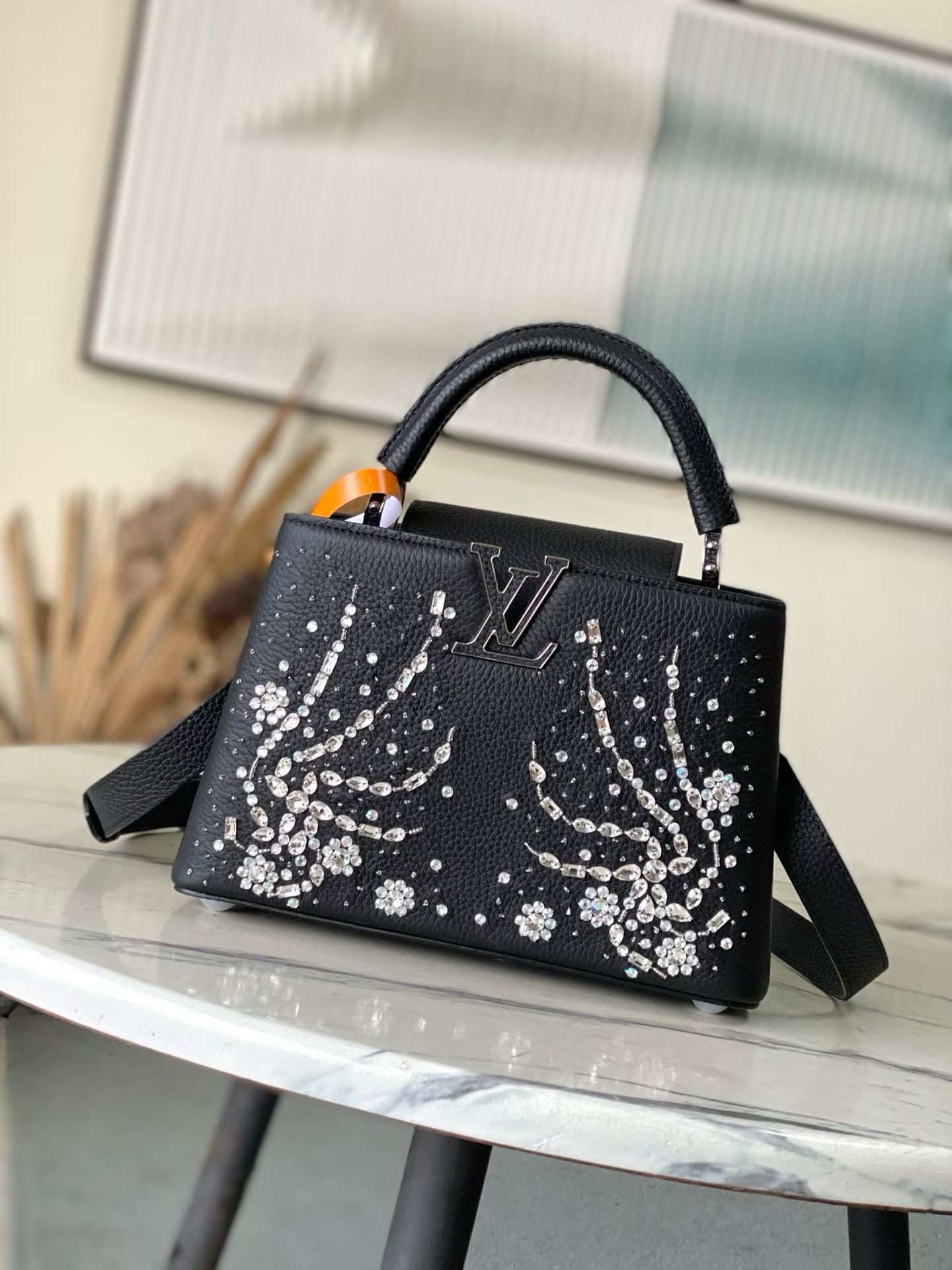 LOUIS VUITTON Capucines BB – Crystal Embellishments