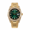 Rolex Day-Date 40 Oyster Perpetual – Green Dial Diamond-Set Watch
