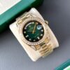 Rolex Day-Date 40 Oyster Perpetual – Green Dial Diamond-Set Watch