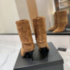 YSL Saint Laurent Vicky 90 Suede Ankle Boots