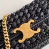 Celine Claude Chain Shoulder Bag in Raffia 14