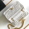 Celine Claude Chain Shoulder Bag in Raffia 7