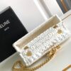Celine Claude Chain Shoulder Bag in Raffia 8