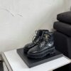 Chanel CC Logo Lace-Up Combat Ankle Boots 11