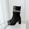 Chanel Mid-Calf Sock Boots 2