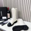 Chanel Quilted Lace-Up Combat long Boots 13