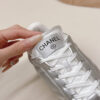 Chanel Quilted Metallic Lambskin Sneakers 7