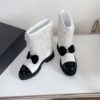 Chanel Shearling Bow Snow Boots 19