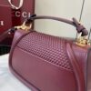 Gucci Blondie Top Handle Bag – Burgundy Woven Leather 12