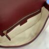 Gucci Blondie Top Handle Bag – Burgundy Woven Leather 8