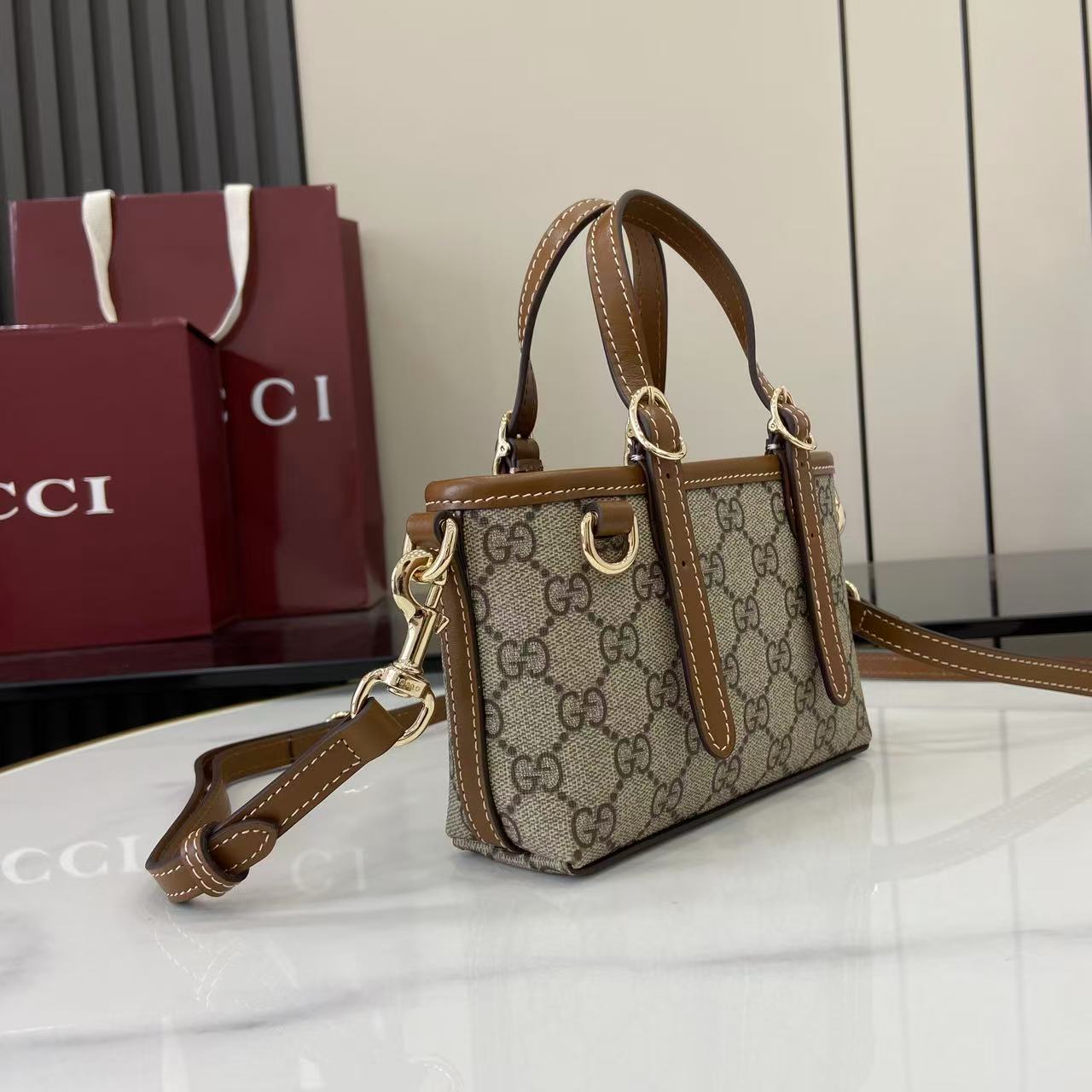 Gucci GG Emblem Mini Bag 9
