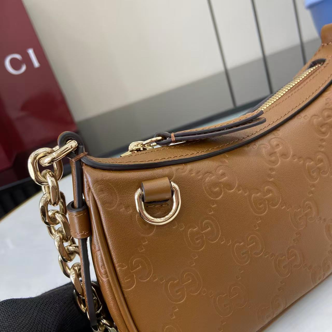 Gucci GG Emblem Mini Shoulder Bag 4