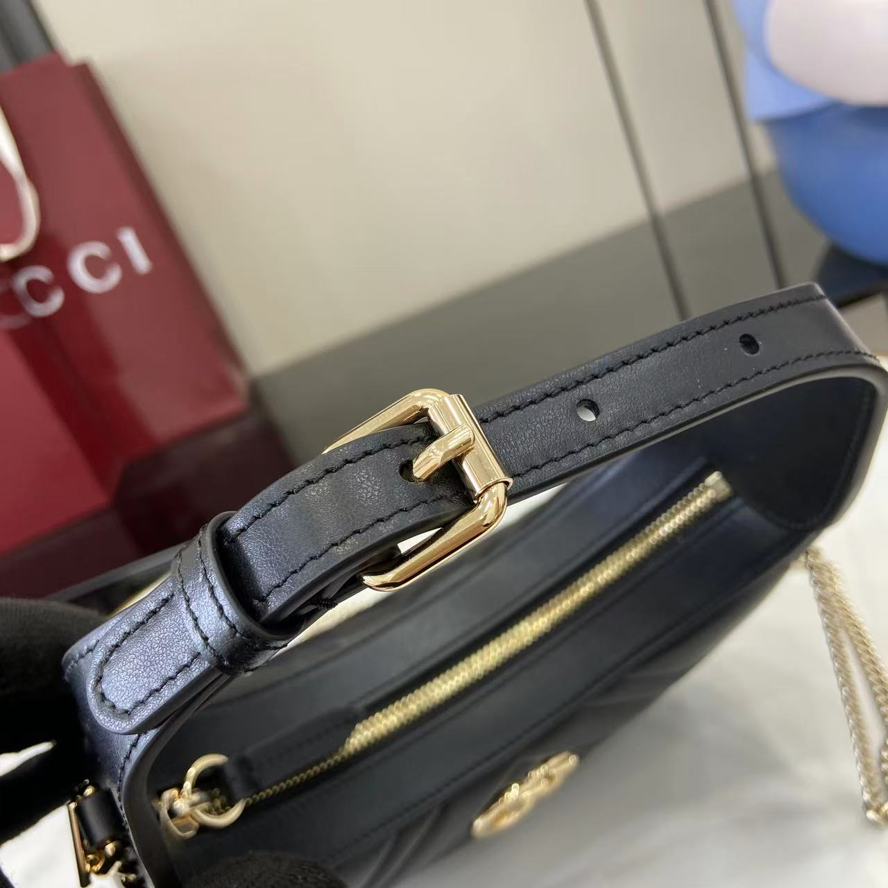 Gucci GG Marmont Half Moon Mini Bag 7