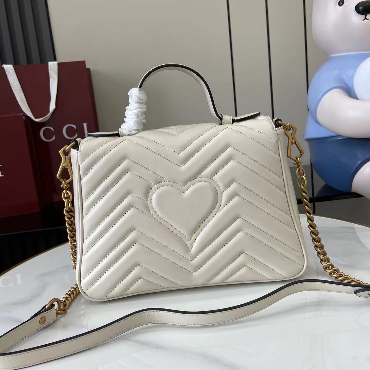 Gucci GG Marmont Medium Top Handle Bag 13