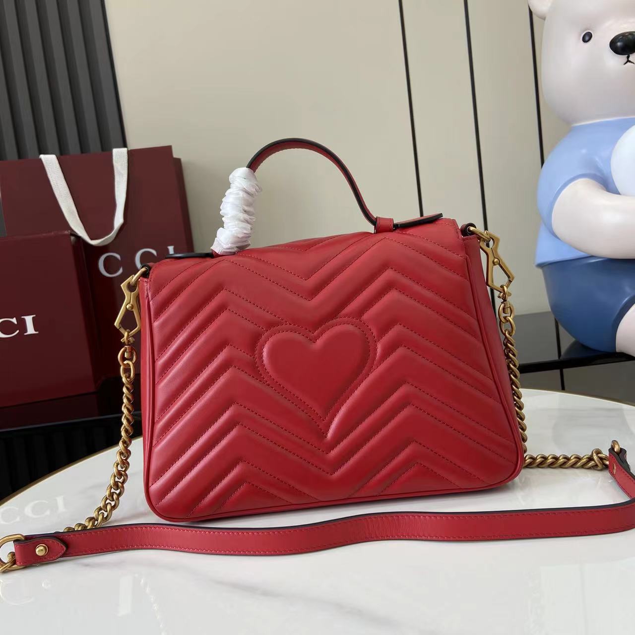 Gucci GG Marmont Medium Top Handle Bag 21