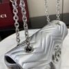 Gucci GG Marmont Small Shoulder Bag in Metallic Silver 11