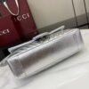 Gucci GG Marmont Small Shoulder Bag in Metallic Silver 4