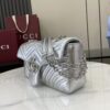 Gucci GG Marmont Small Shoulder Bag in Metallic Silver 6