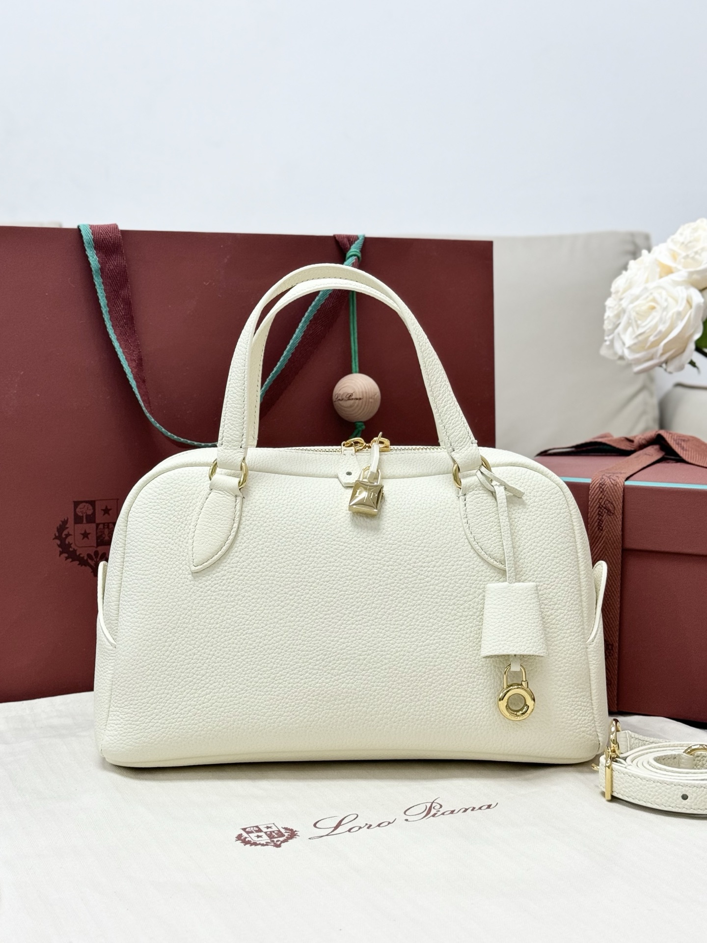 Loro Piana Needle Bag in Grained Calfskin 1