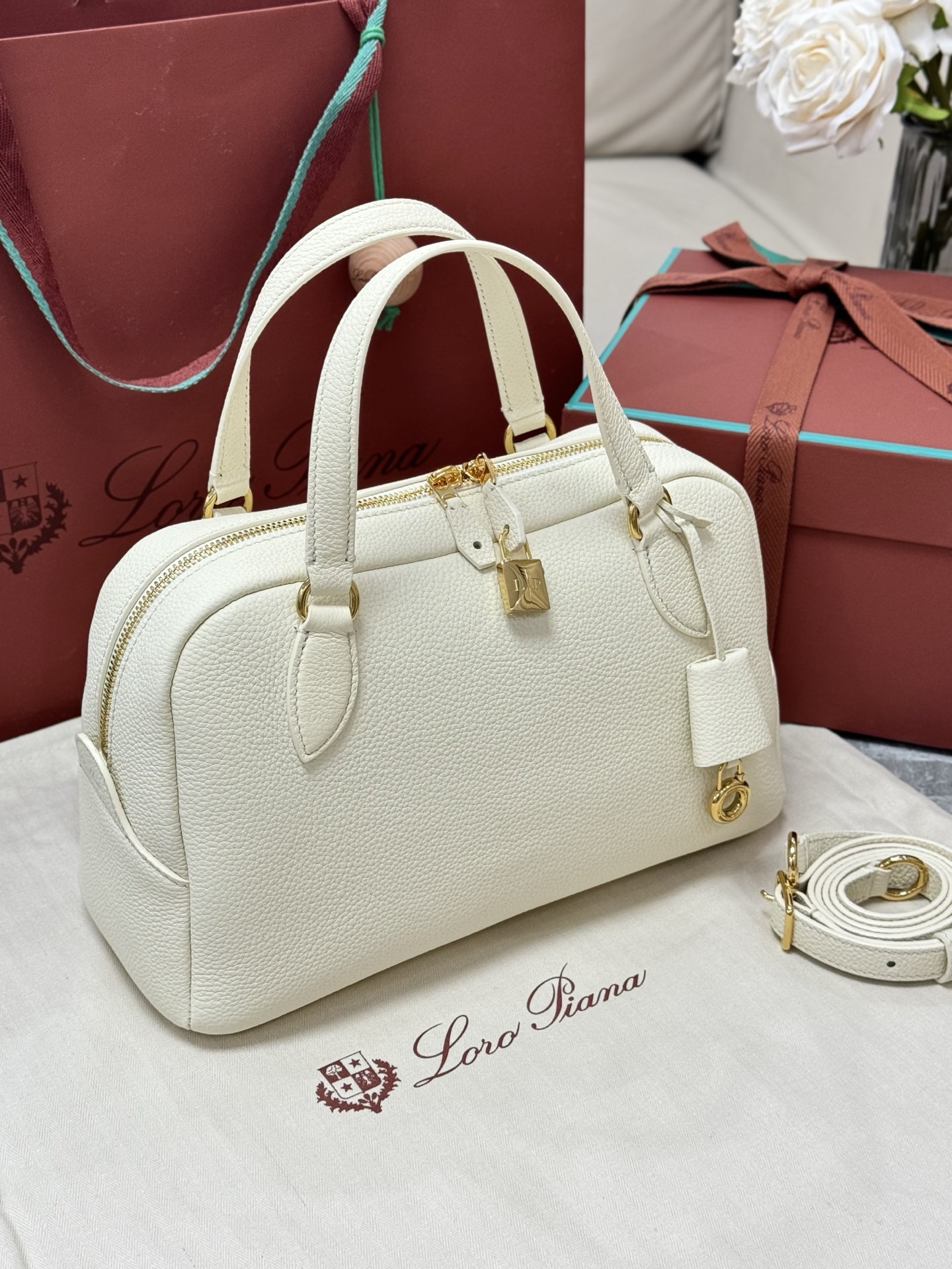 Loro Piana Needle Bag in Grained Calfskin 2