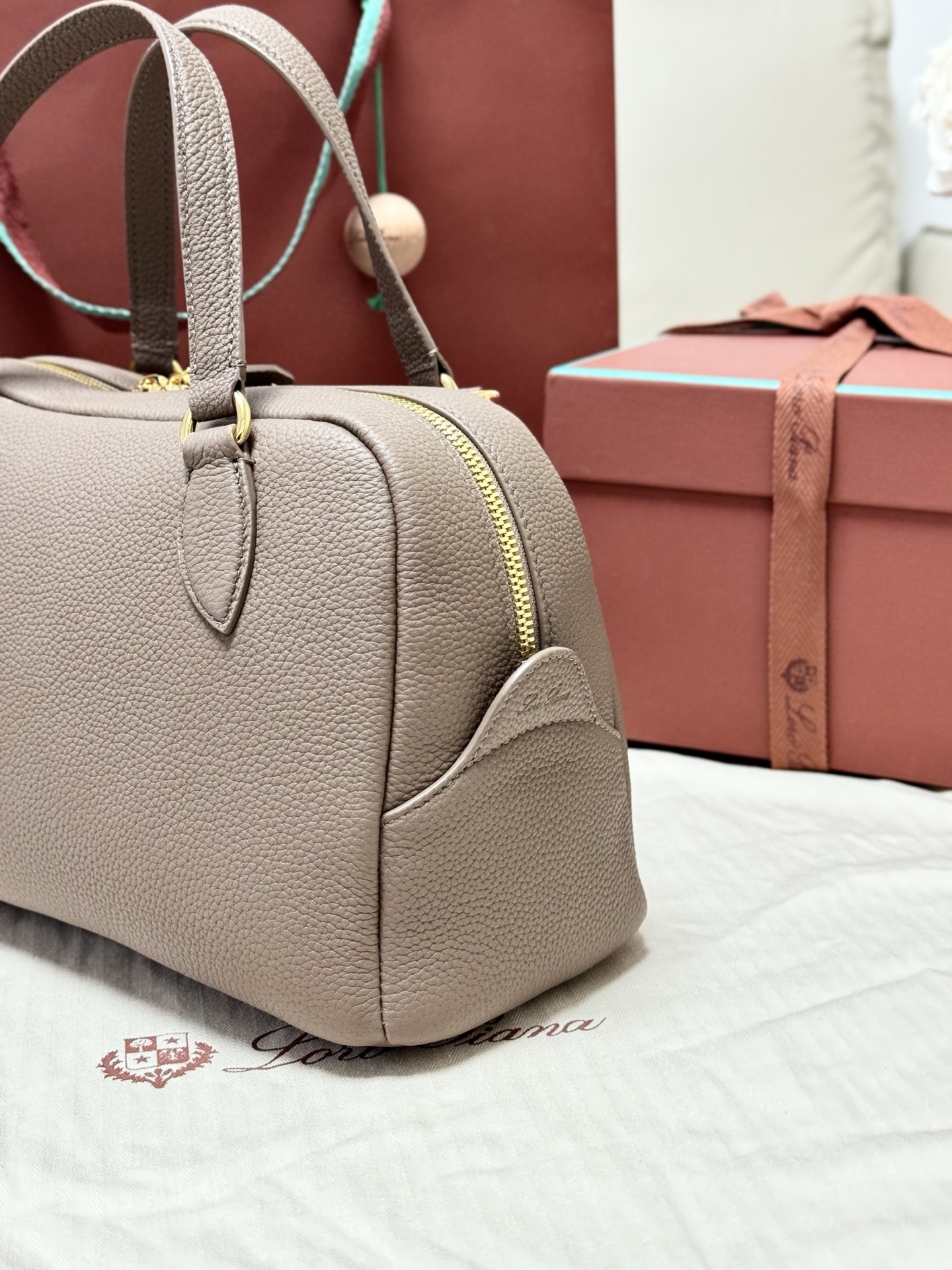 Loro Piana Needle Bag in Grained Calfskin 24