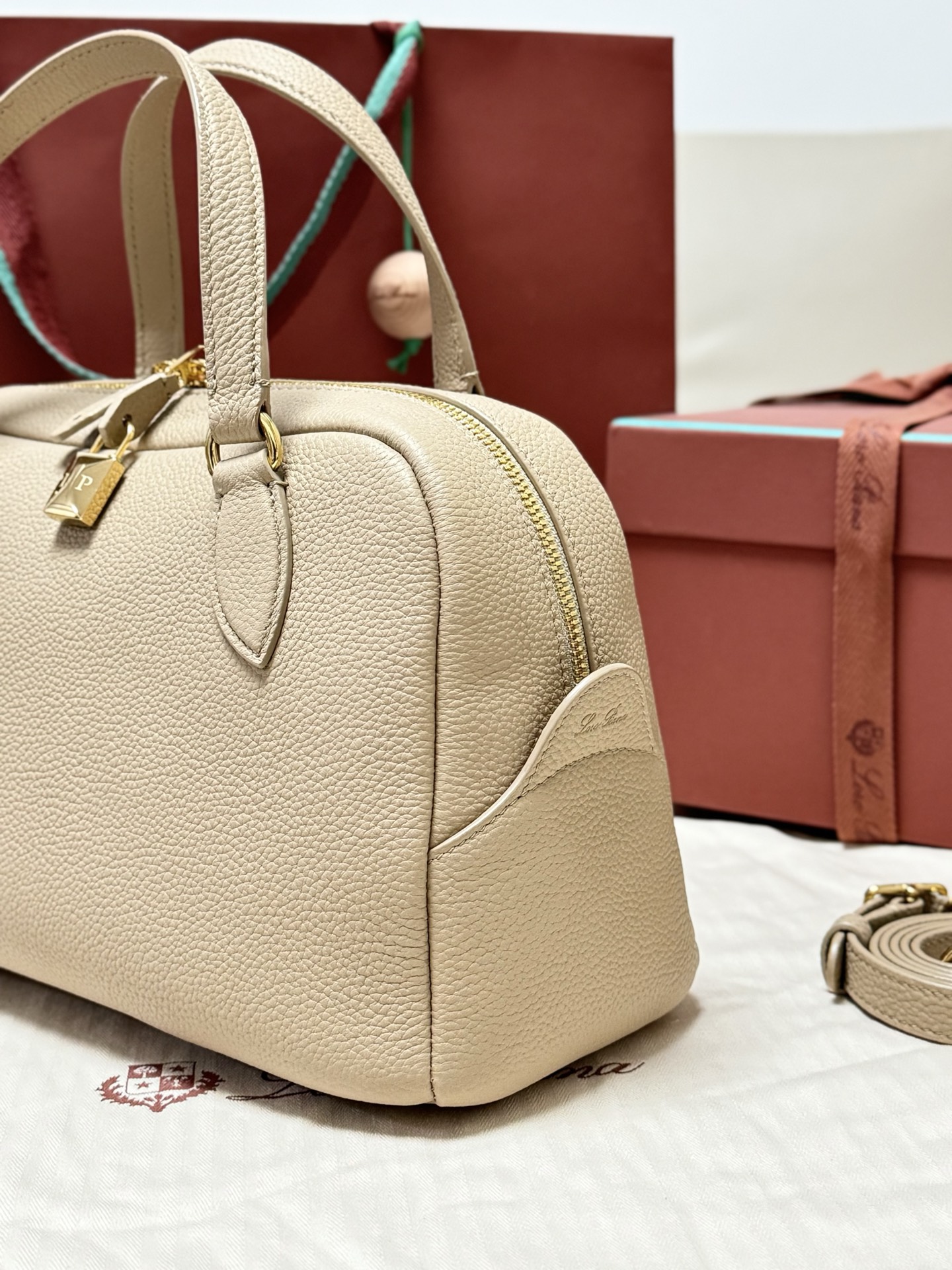 Loro Piana Needle Bag in Grained Calfskin 33