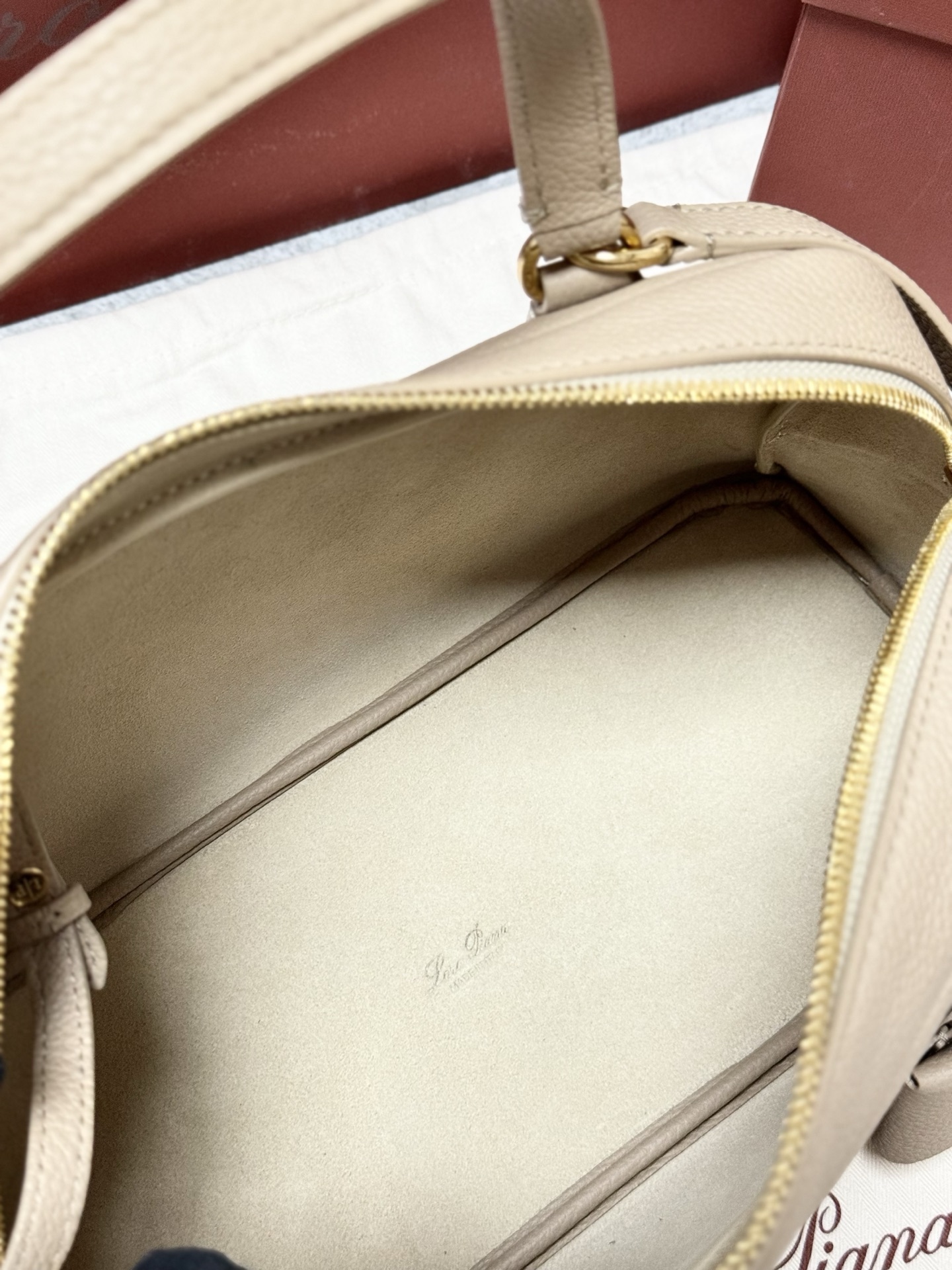 Loro Piana Needle Bag in Grained Calfskin 37