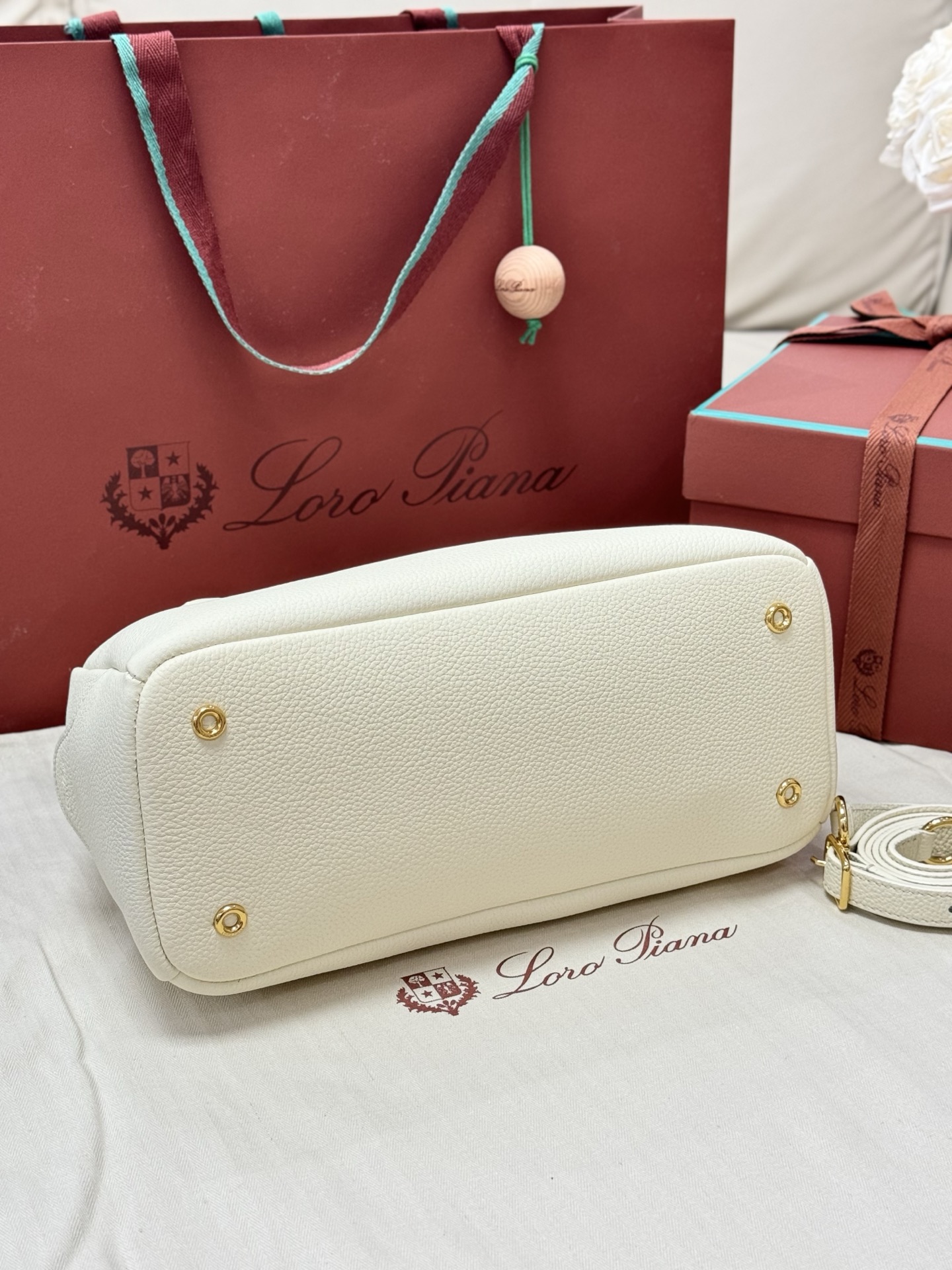 Loro Piana Needle Bag in Grained Calfskin 4