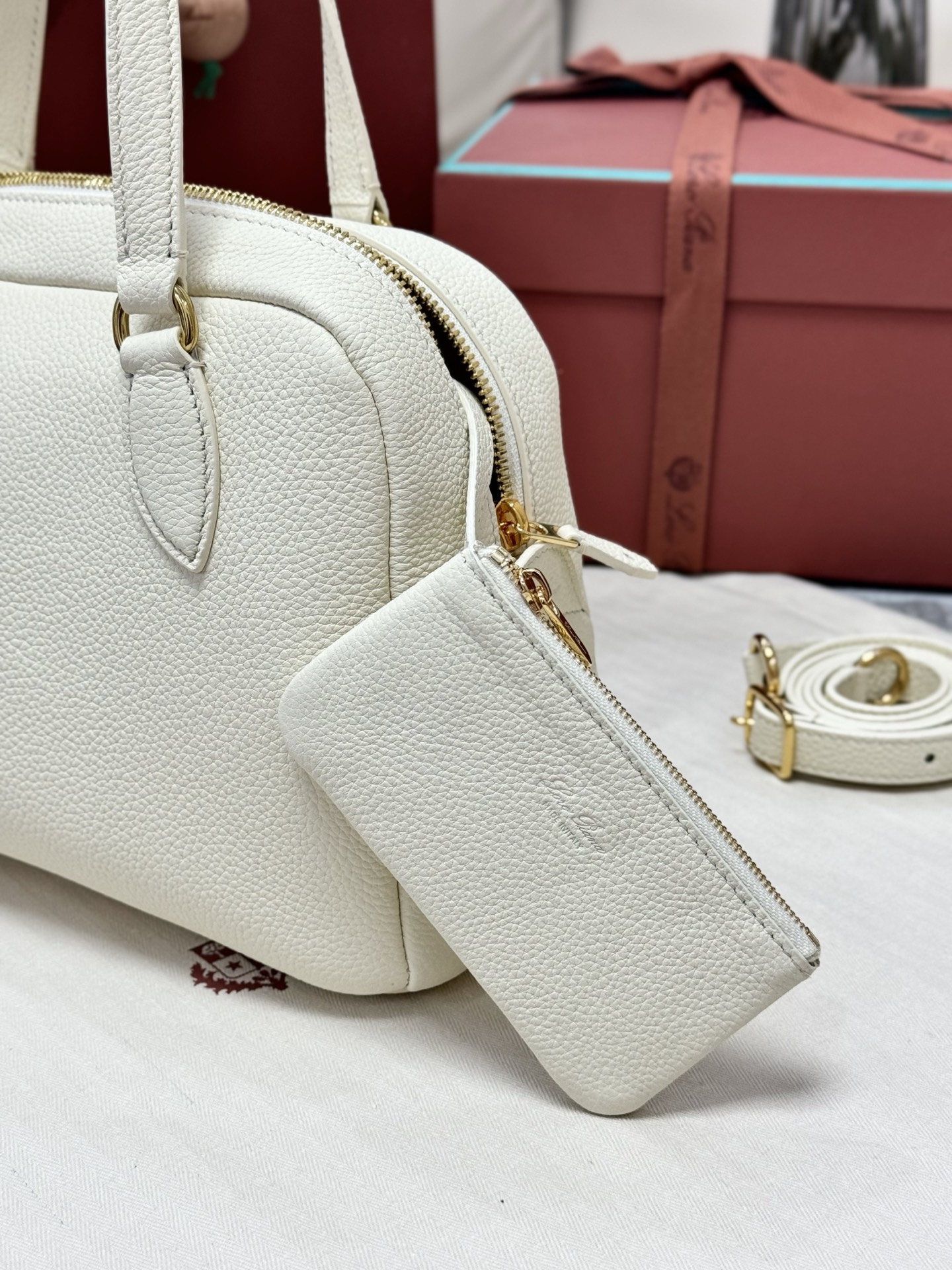 Loro Piana Needle Bag in Grained Calfskin 7