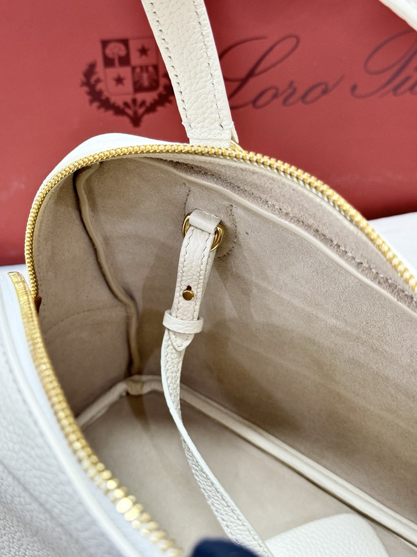 Loro Piana Needle Bag in Grained Calfskin 8