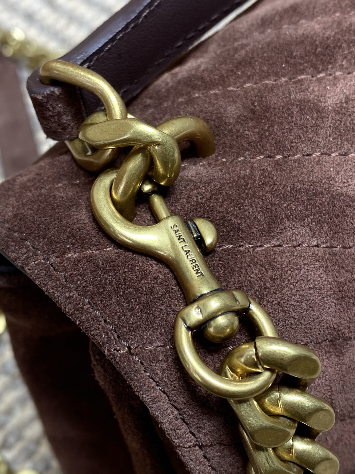 Saint Laurent College Flap YSL Shoulder Bag 6