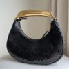 Tom Ford Bianca Mini Hobo Bag in Black Python-Embossed Leather 3