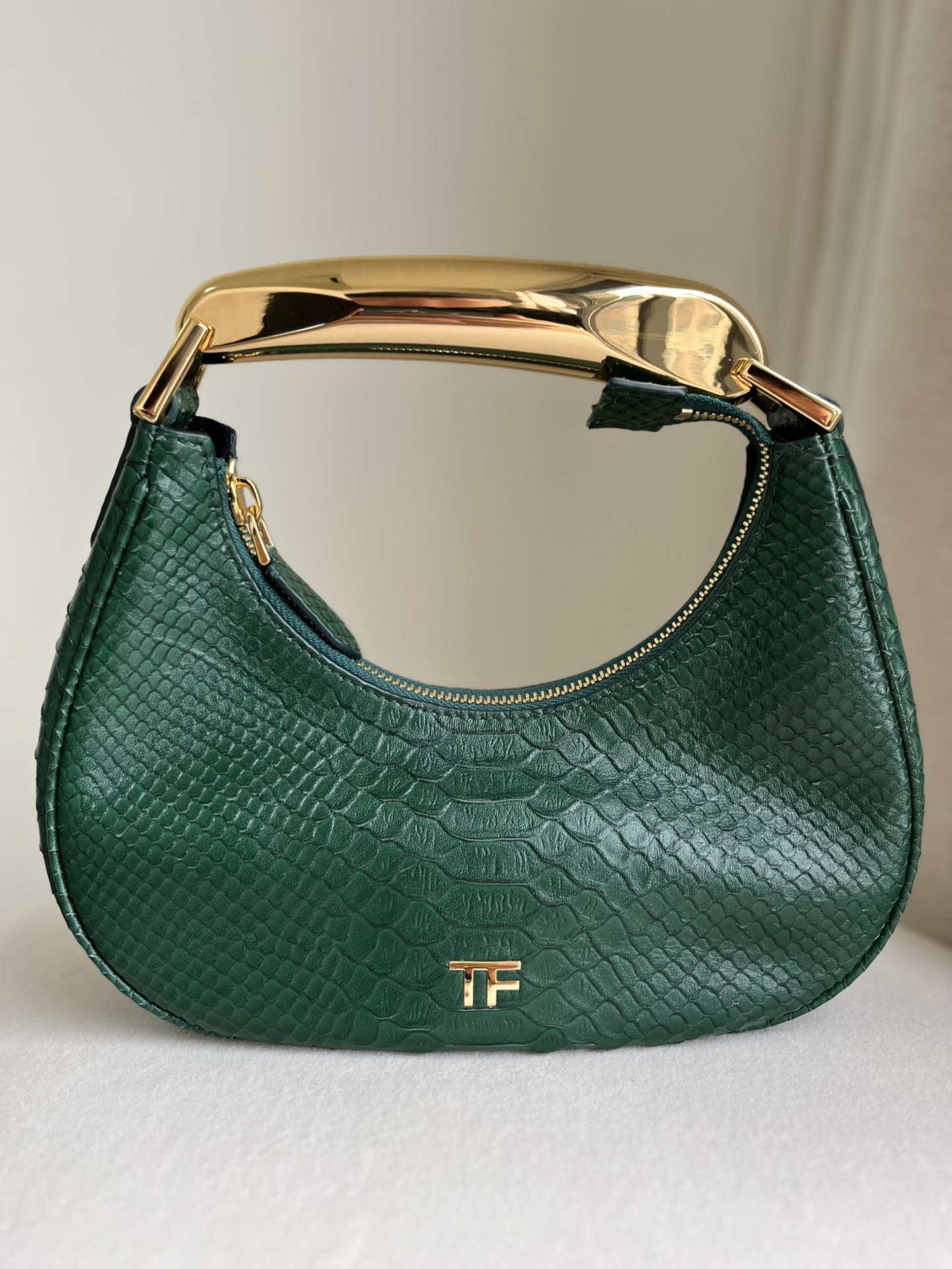 Tom Ford Bianca Mini Hobo Bag in Snakeskin-Embossed Leather 2
