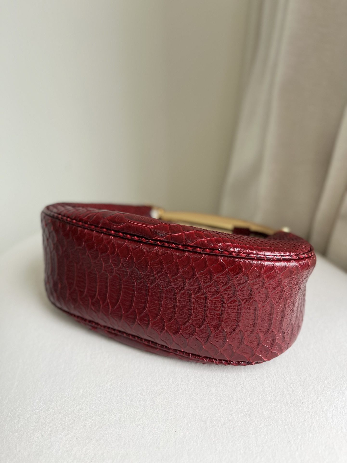 Tom Ford Bianca Mini Hobo Bag in Snakeskin-Embossed Leather 22