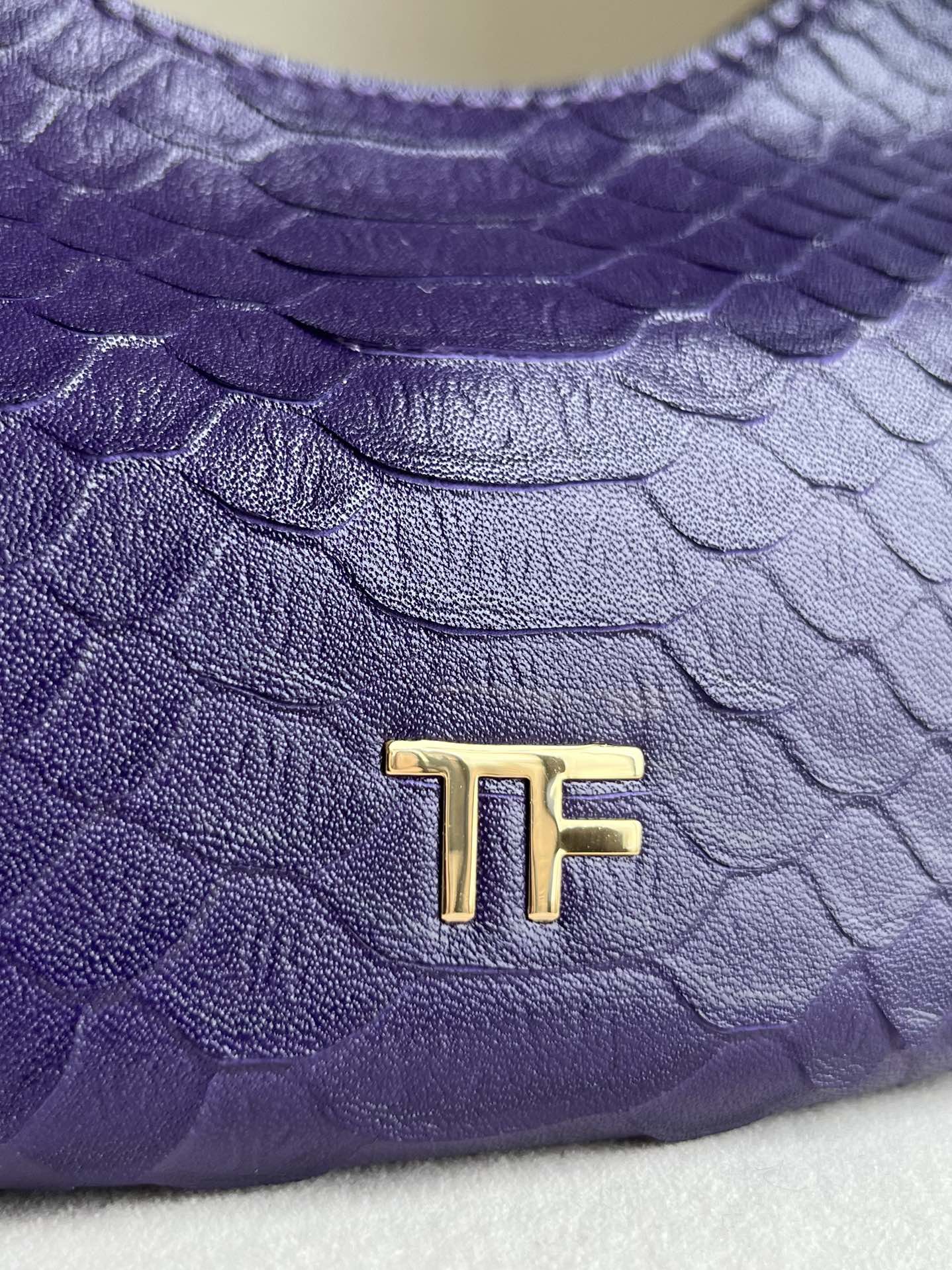 Tom Ford Bianca Mini Hobo Bag in Snakeskin-Embossed Leather 34